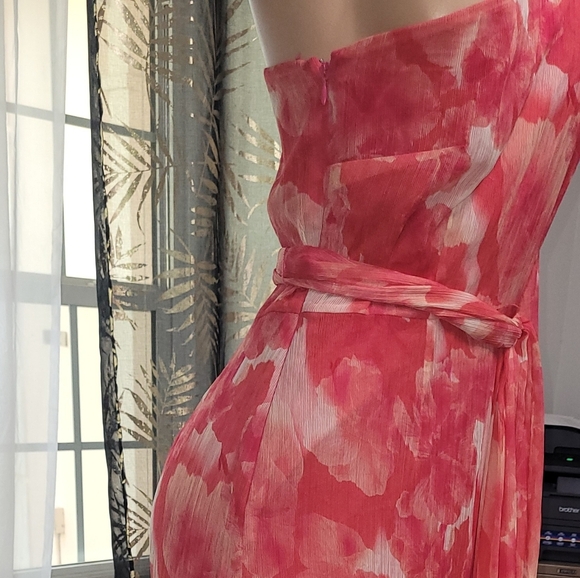 Gianni Bini Vibrant Pink One-Shoulder Dress - Picture 5 of 15